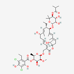 Structura chimică 2D a Fidaxomicin
