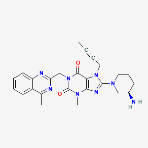Structura chimică 2D a Combinatii (linagliptinum+metforminum)