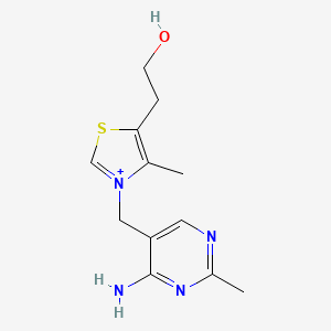 Structura chimică 2D a thiamine (vit B1)