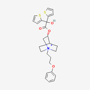 Structura chimică 2D a Aclidinium Bromidum+formoterolum Fumarat
