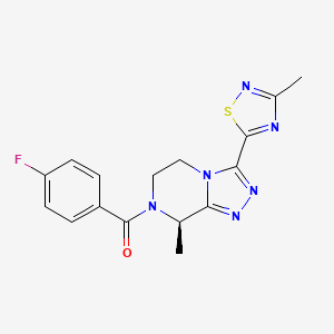 Structura chimică 2D a Fezolinetantum