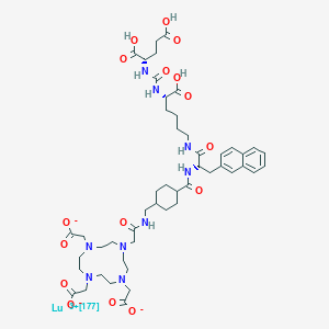 Structura chimică 2D a Lutetium (177lu) Vipivotide Tetraxetan