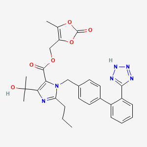 Structura chimică 2D a Olmesartan Medoxomil