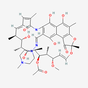 Structura chimică 2D a Rifampicinum