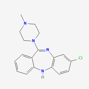 Structura chimică 2D a Clozapinum