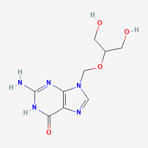 Structura chimică 2D a Ganciclovirum