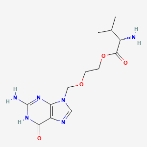 Structura chimică 2D a Valacyclovirum