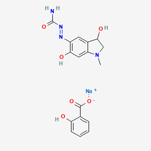 Structura chimică 2D a Carbazochromi Salicylas