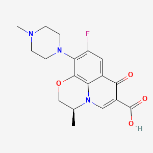 Structura chimică 2D a Levofloxacinum