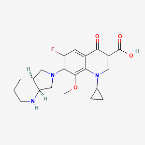 Structura chimică 2D a Moxifloxacinum