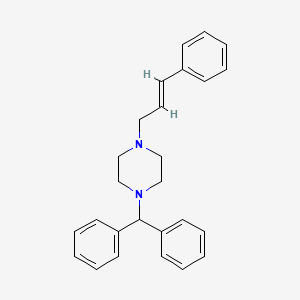 Structura chimică 2D a Cinnarizinum