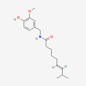 Structura chimică 2D a Capsaicinum