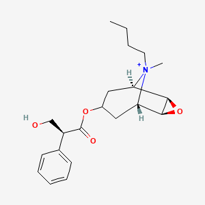 Structura chimică 2D a Butylscopolamine