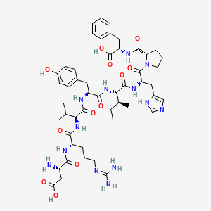 Structura chimică 2D a angiotensin II