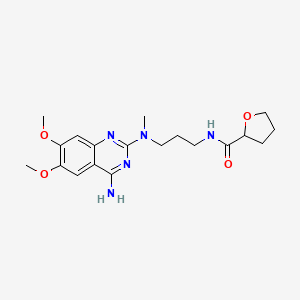 Structura chimică 2D a Alfuzosinum