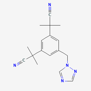 Structura chimică 2D a Anastrozolum