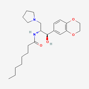 Structura chimică 2D a Eliglustat