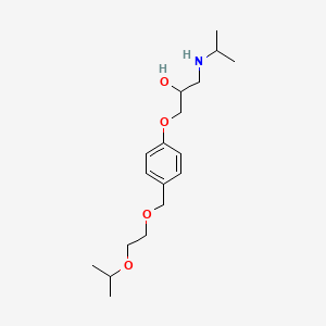 Structura chimică 2D a Bisoprolol