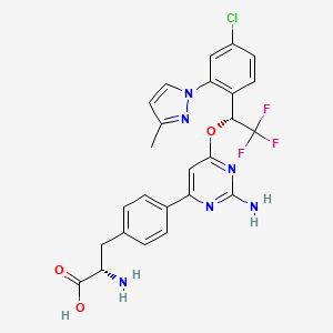 Structura chimică 2D a Telotristat