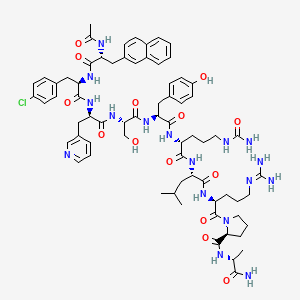 Structura chimică 2D a Cetrorelixum