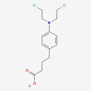 Structura chimică 2D a Chlorambucilum