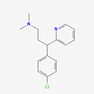 Structura chimică 2D a Chlorphenaminum