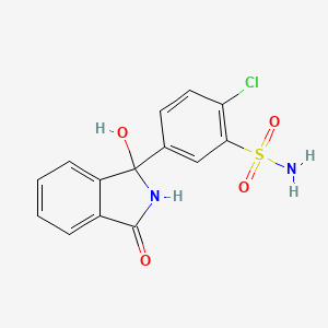 Structura chimică 2D a Chlortalidonum