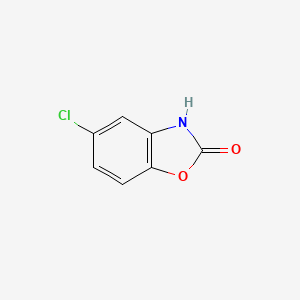 Structura chimică 2D a Chlorzoxazonum