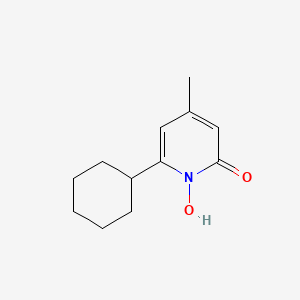 Structura chimică 2D a Ciclopiroxum
