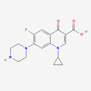 Structura chimică 2D a Ciprofloxacinum