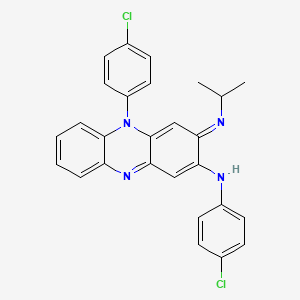 Structura chimică 2D a Clofaziminum