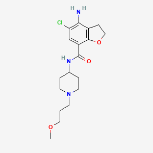 Structura chimică 2D a Prucalopride