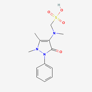 Structura chimică 2D a Metamizolum Natrium