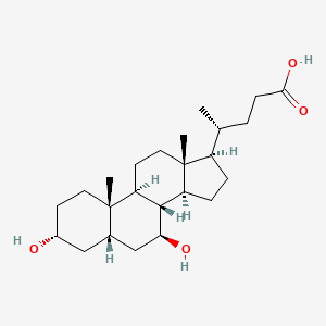 Structura chimică 2D a Acidum Ursodeoxycholicum