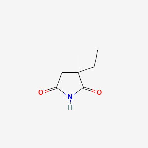 Structura chimică 2D a Ethosuximidum
