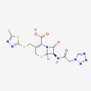 Structura chimică 2D a Cefazolinum