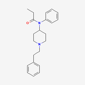 Structura chimică 2D a Fentanylum