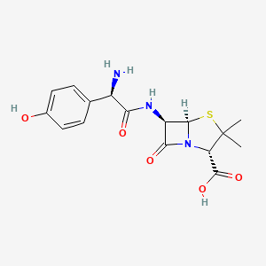 Structura chimică 2D a Amoxicillinum + Acidum Clavulanicum