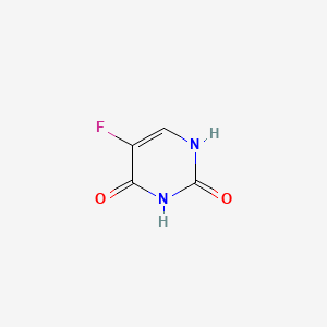 Structura chimică 2D a Fluorouracilum