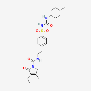 Structura chimică 2D a Glimepiride