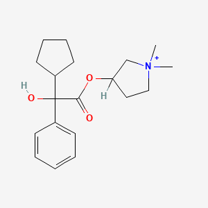 Structura chimică 2D a Glycopyrronium