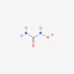 Structura chimică 2D a Hydroxycarbamidum