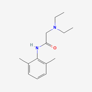 Structura chimică 2D a Lidocaine