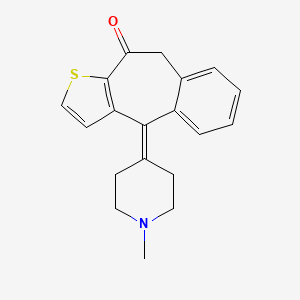 Structura chimică 2D a Ketotifenum