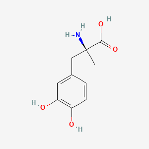 Structura chimică 2D a Methyldopa (levorotatory)