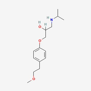 Structura chimică 2D a Metoprololum