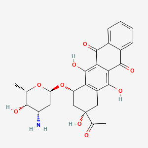 Structura chimică 2D a Idarubicinum