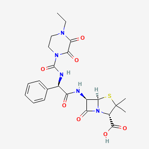 Structura chimică 2D a Piperacillinum + Tazobactamum