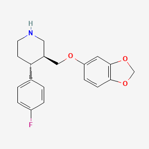 Structura chimică 2D a Paroxetinum