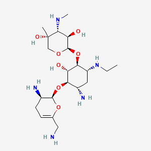 Structura chimică 2D a Netilmicinum